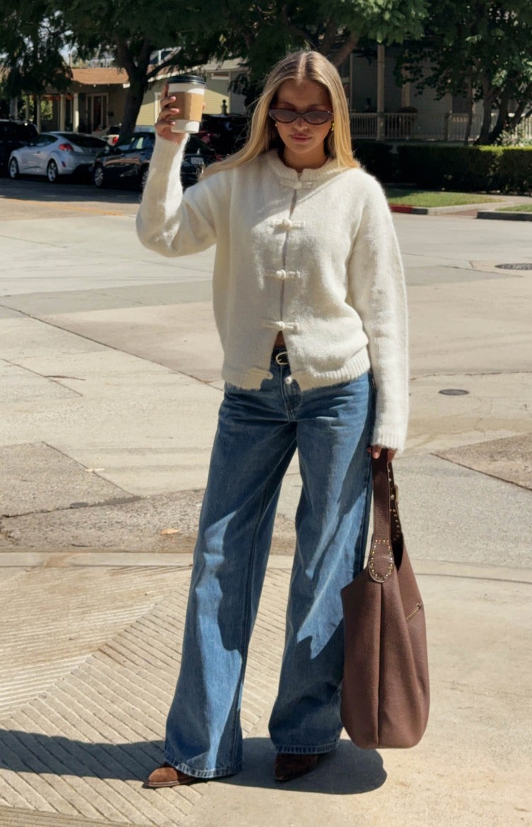 Sylvie Cream Knit Sweater