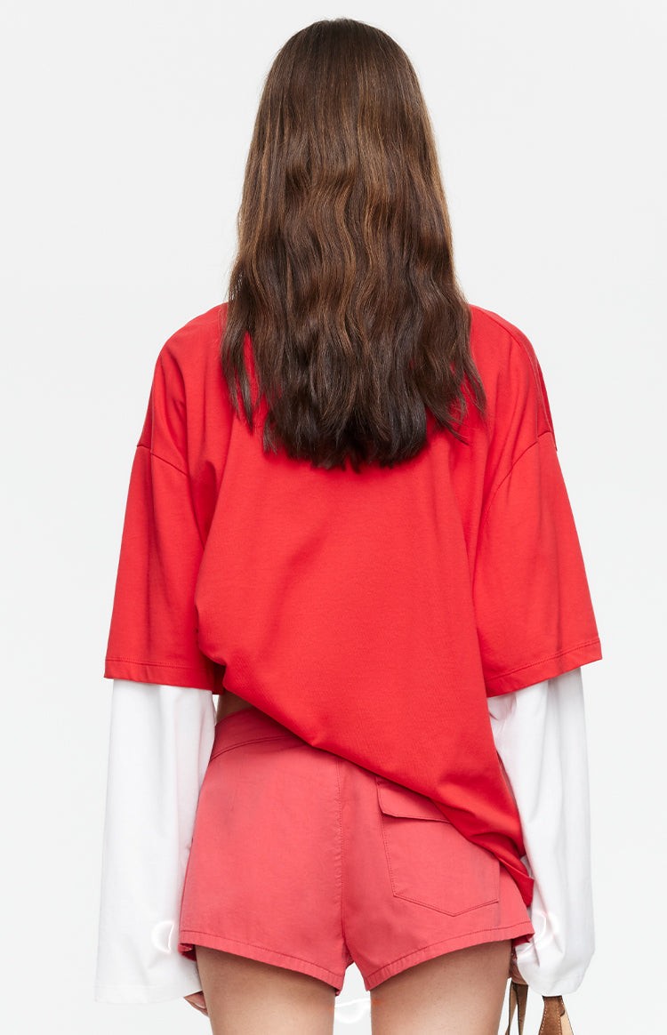 Lioness Bottega Crimson Layered Shirt view 3